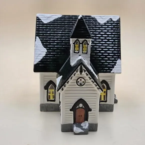 Dept. 56 CHURCH of the Open Door Original Snow Village Lighted 5048-2 VTG 1986 - Picture 3 of 13